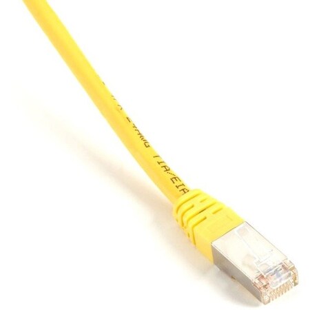 Black Box Cat5E Shld Cbl Yellw 2 Feet 24 Awg, Sld,  EVNSL0173YL-0002
